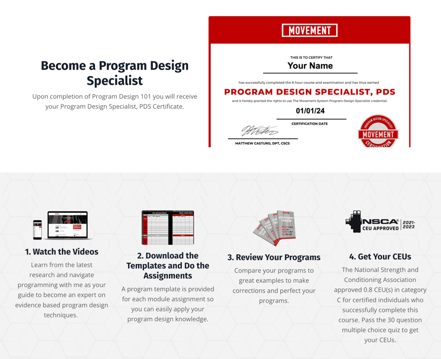 Program Design 101 course